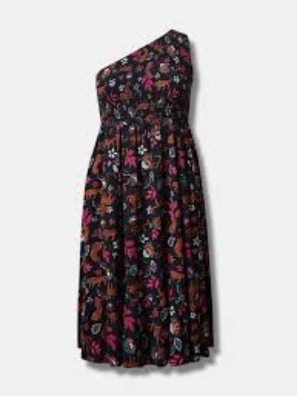 NWT Torrid Challis One-Shoulder Midi Dress 2X